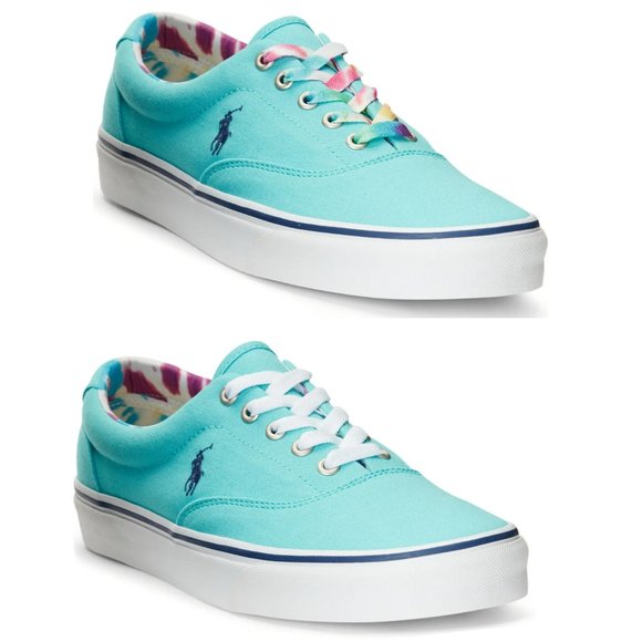 NWOB RALPH LAUREN POLO KEATON CANVAS SNEAKER -VARIETY SIZES - Picture 1 of 9